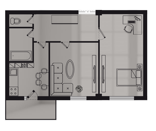 2-комнатная 48.9 м² в ЖК Два Академика от 19 350 грн/м², Одесса