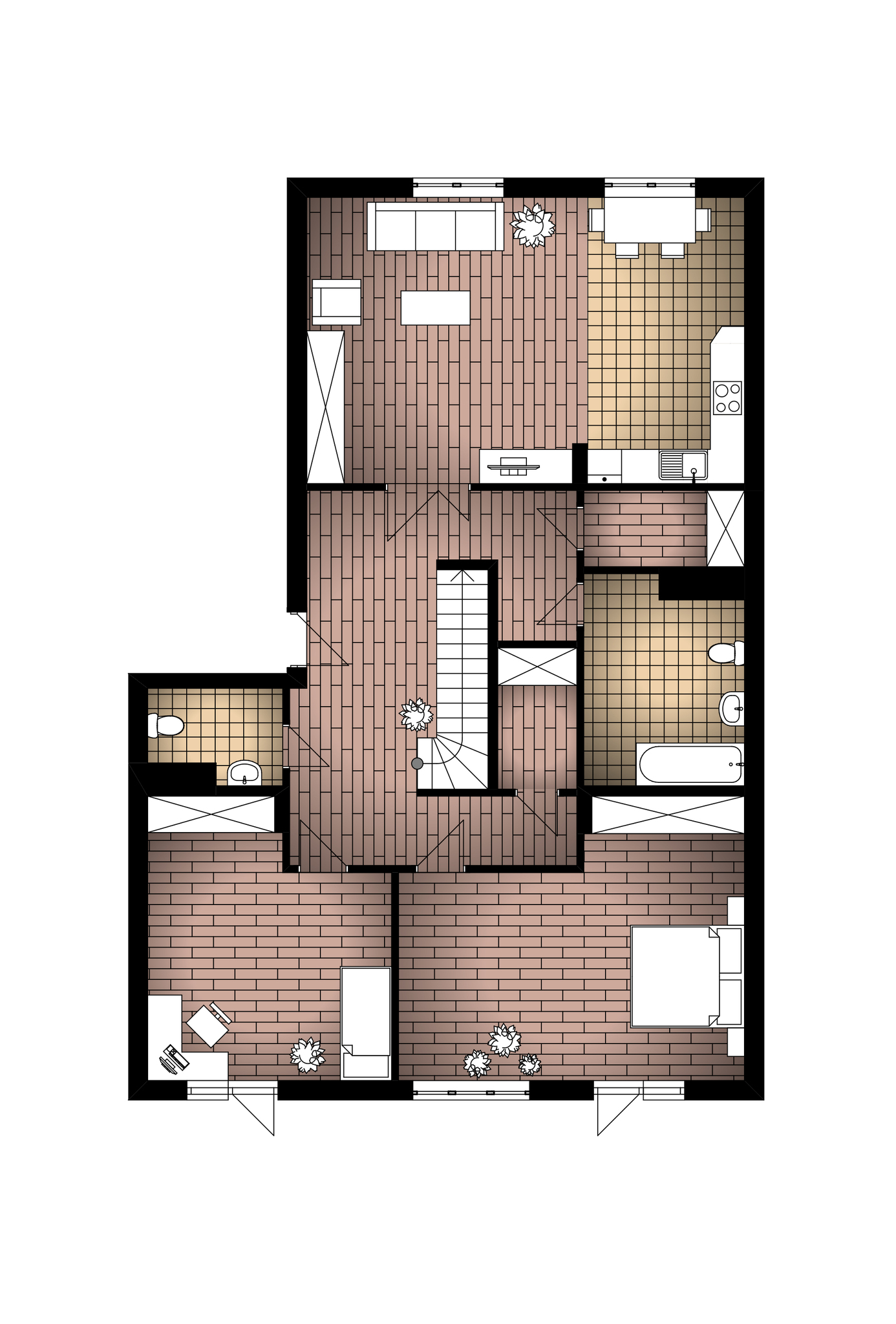 2-комнатная 136.2 м² в ЖК на вул. Дубравського, 5 от застройщика, г. Стрый