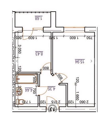 1-комнатная 36 м² в ЖК Matroskin от застройщика, г. Ирпень