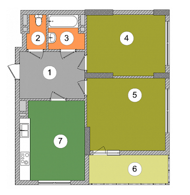 2-кімнатна 68.9 м² в ЖК Bristol Comfort House від 23 260 грн/м², Київ