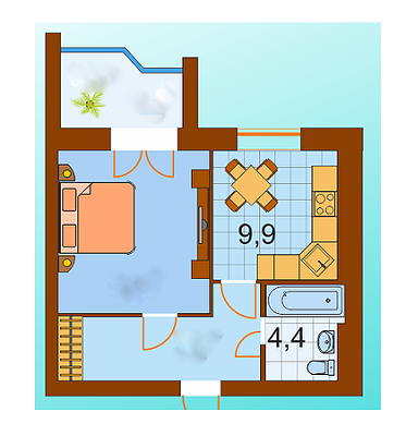 1-комнатная 42.5 м² в ЖК Суворов от 17 050 грн/м², г. Ирпень