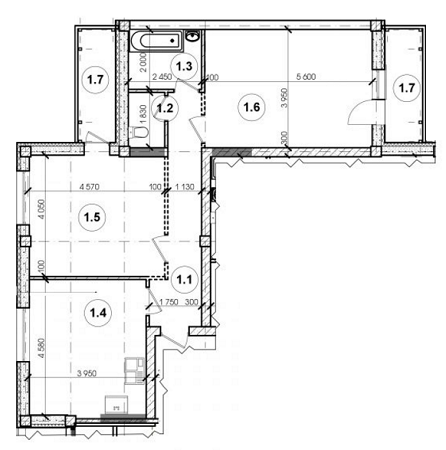 2-комнатная 76.7 м² в ЖК Орельская надежда от 7 600 грн/м², с. Партизанское