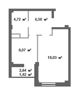 1-комнатная 37.99 м² в ЖК Новосел от 13 500 грн/м², с. Молодежное