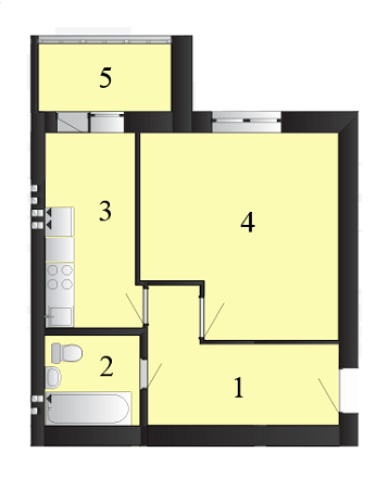 1-комнатная 38.51 м² в ЖК Пейзажные озера от 10 000 грн/м², пгт Макаров