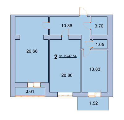 2-комнатная 81.79 м² в ЖК на ул. Новая, 31А, 31Б от 13 000 грн/м², г. Борисполь