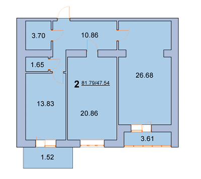 2-комнатная 81.79 м² в ЖК на ул. Новая, 31А, 31Б от 13 000 грн/м², г. Борисполь