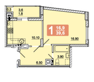 1-комнатная 39.6 м² в ЖК на ул. Под Голоском, 8 от 18 500 грн/м², Львов