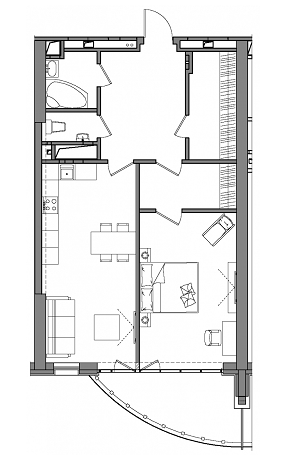 1-комнатная 76.95 м² в ЖК Alter Ego от 46 000 грн/м², Киев