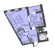 1-комнатная 47.15 м² в ЖК Бейкер Стрит. Шерлок Холмс от 39 300 грн/м², Львов