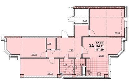 3-комнатная 117.99 м² в ЖК Дмитриевский от 17 080 грн/м², Одесса