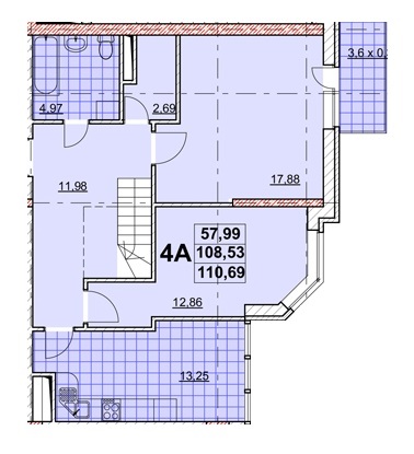 5+ комнат 110.69 м² в ЖК Дмитриевский от 17 080 грн/м², Одесса