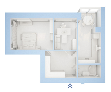 2-комнатная 53.56 м² в ЖК Фаворит от застройщика, г. Ирпень