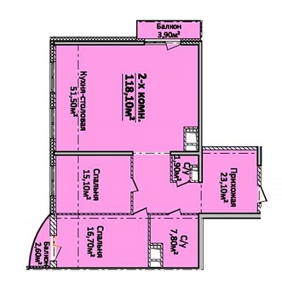 2-комнатная 118.1 м² в ЖК Новый берег от 25 160 грн/м², Одесса