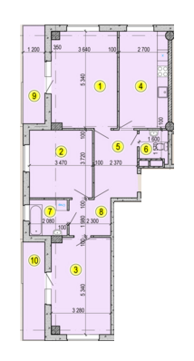 3-комнатная 85.74 м² в ЖК Садовый от застройщика, Харьков