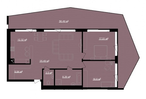 2-комнатная 103.62 м² в ЖК Avalon Lux от 32 000 грн/м², Львов