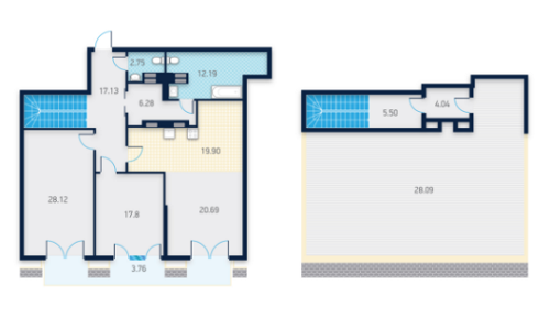 5+ комнат 166.25 м² в КД Spas Sky от 58 000 грн/м², Киев