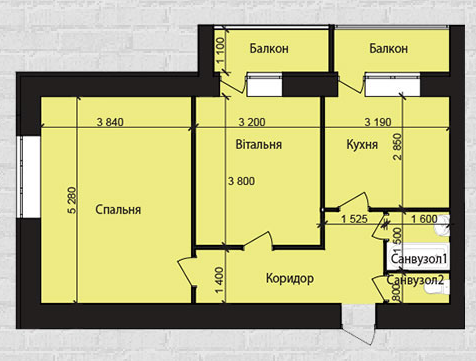 2-комнатная 58.21 м² в ЖК Східна Перлина от 10 850 грн/м², Винница