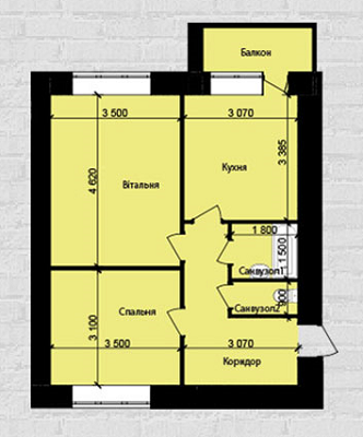 2-кімнатна 51.93 м² в ЖК Східна Перлина від 10 850 грн/м², Вінниця