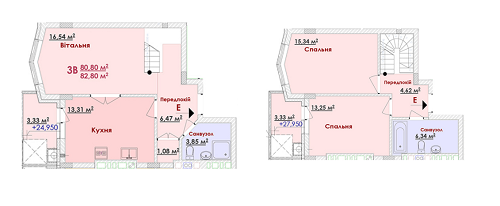 5+ кімнат 82.8 м² в ЖК Веселка від забудовника, Львів