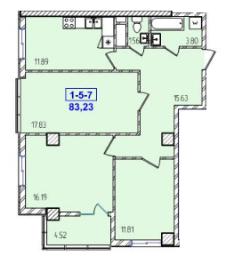 3-кімнатна 83.23 м² в ЖК Сорокова перлина від 16 330 грн/м², Одеса