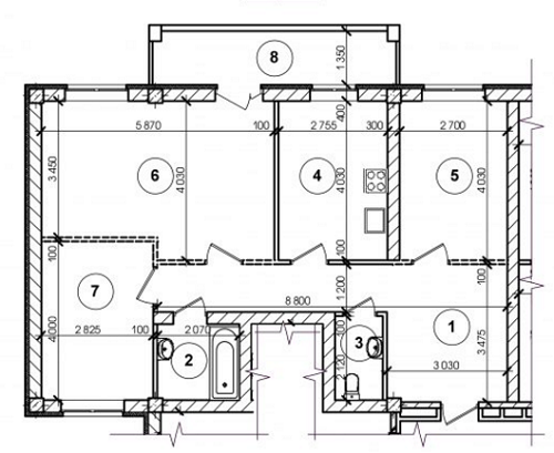 3-кімнатна 84 м² в ЖК Олімпійський від 16 500 грн/м², Дніпро