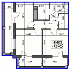 2-кімнатна 56.75 м² в ЖК Британський дім від 41 450 грн/м², Харків