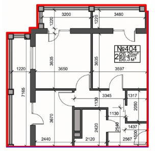 2-кімнатна 56.3 м² в ЖК Британський дім від 17 690 грн/м², Харків