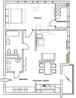 1-комнатная 76 м² в ЖК Саксаганский от застройщика, Киев