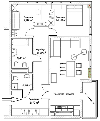 2-кімнатна 76 м² в ЖК Саксаганський від забудовника, Київ