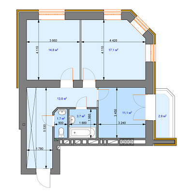 2-кімнатна 65 м² в ЖК Ірпінь парк від 15 000 грн/м², м. Ірпінь