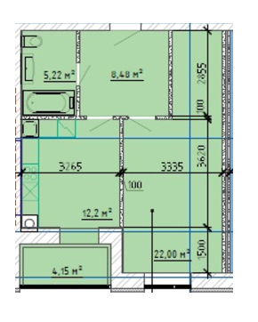 1-комнатная 52.25 м² в ЖК Дом на Титова от 16 000 грн/м², Днепр