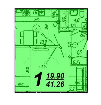 1-кімнатна 41.26 м² в ЖК Нова Будова від 14 200 грн/м², м. Кам`янець-Подільський