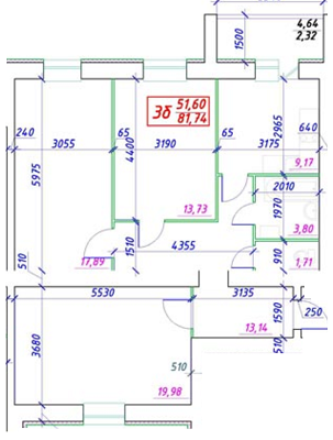 3-комнатная 81.74 м² в ЖК на ул. Прокофьева, 16 от застройщика, Сумы