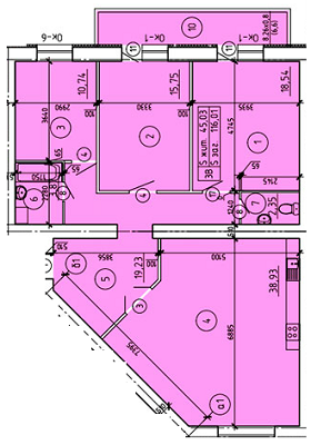 3-комнатная 116.01 м² в ЖК Эспланада от застройщика, Сумы