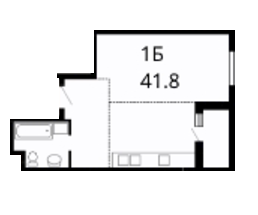 1-кімнатна 41.8 м² в ЖК Лінкольн від 15 500 грн/м², Львів