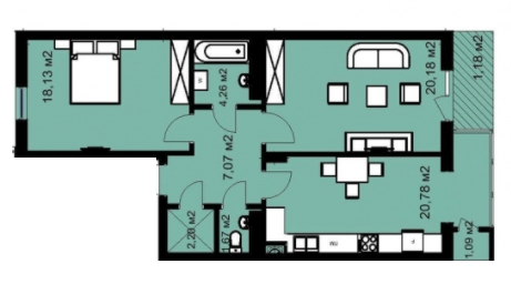 2-кімнатна 76.56 м² в ЖК на вул. Виговського, 5Б від 19 610 грн/м², Львів