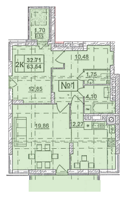 2-комнатная 63.54 м² в ЖК Сиховская околица от 14 900 грн/м², Львов