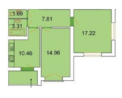 2-комнатная 56.7 м² в ЖК Рідний Дім от 19 550 грн/м², г. Винники