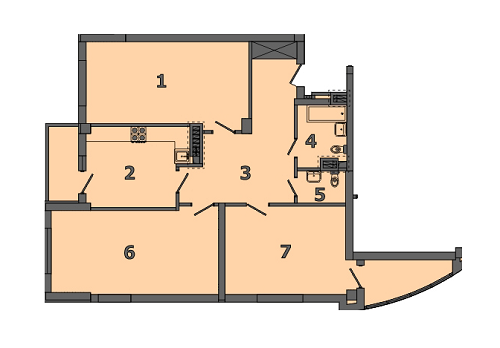 3-кімнатна 100 м² в ЖК на вул. Яцкова, 20Б від 21 400 грн/м², Львів