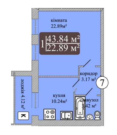 1-комнатная 43.84 м² в ЖК Мечта Чернигов от 10 000 грн/м², Чернигов