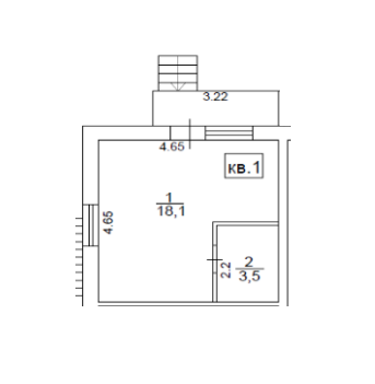 1-комнатная 18.1 м² в ЖК Золочевский от 13 230 грн/м², Харьков