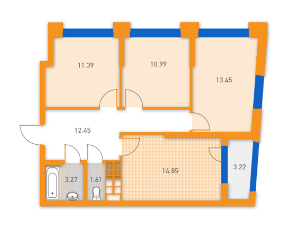 3-кімнатна 71.23 м² в ЖК SOLAR CITY від 22 000 грн/м², Київ