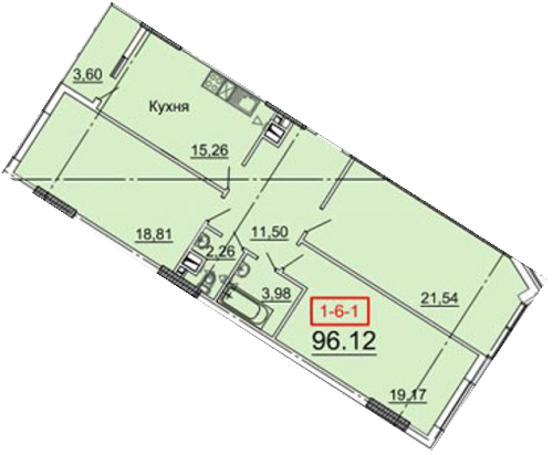 3-комнатная 96.12 м² в ЖК Тридцать первая жемчужина от 25 480 грн/м², Одесса