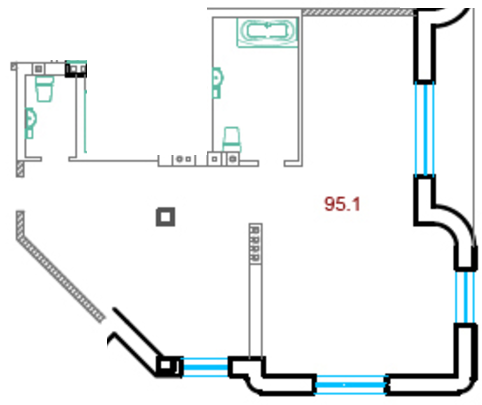 2-комнатная 95.1 м² в КД Лион от застройщика, Одесса