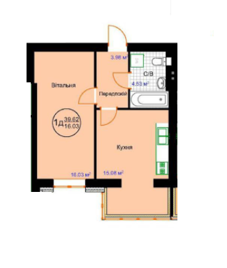 1-кімнатна 39.62 м² в ЖК Затишна Фазенда від 8 390 грн/м², смт Стрижавка