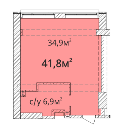 1-комнатная 41.8 м² в ЖК Орион от 19 690 грн/м², Одесса