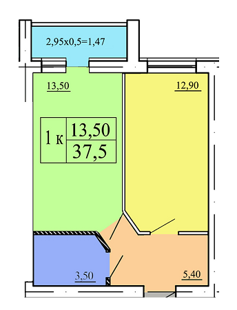 1-кімнатна 37.5 м² в ЖК Академквартал-3 від 10 000 грн/м², м. Ірпінь