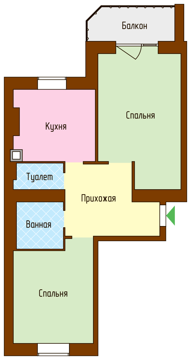 2-комнатная 64 м² в ЖК Петропавловский посад от 13 830 грн/м², с. Петропавловская Борщаговка