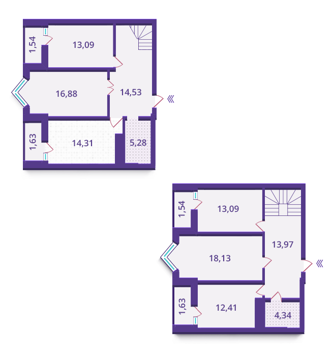 5+ комнат 132.37 м² в ЖК Верховина от застройщика, Киев