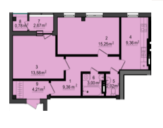 2-кімнатна 60.23 м² в КБ FORT HOUSE від забудовника, м. Вишгород